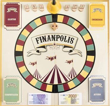 Plancha de juego Finanpolis de Elisa Martinez
